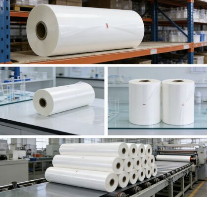 नमी प्रतिरोधी पीईटी थर्मल लेमिनेशन फिल्म 130°C तक तापमान प्रतिरोध और प्रति रोल लंबाई अनुकूलन योग्य