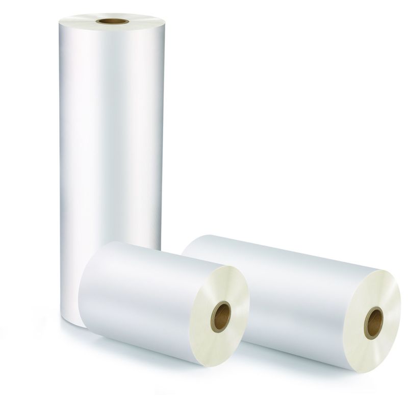 3 इंच पेपर कोर बोप थर्मल मैट Lamination फिल्म व्हाइट 22mic