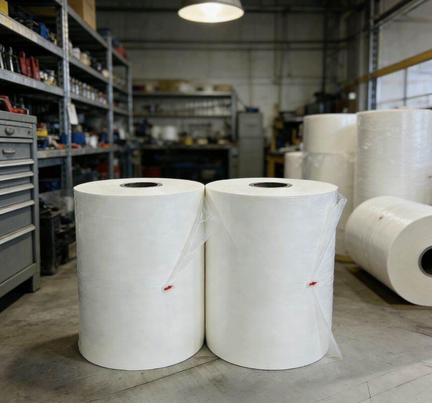 पारदर्शी बीओपीपी थर्मल लेमिनेशन फिल्म कोरिया से ईवीए गोंद के साथ और बेहतर सुरक्षा के लिए 2200 मिमी तक की चौड़ाई