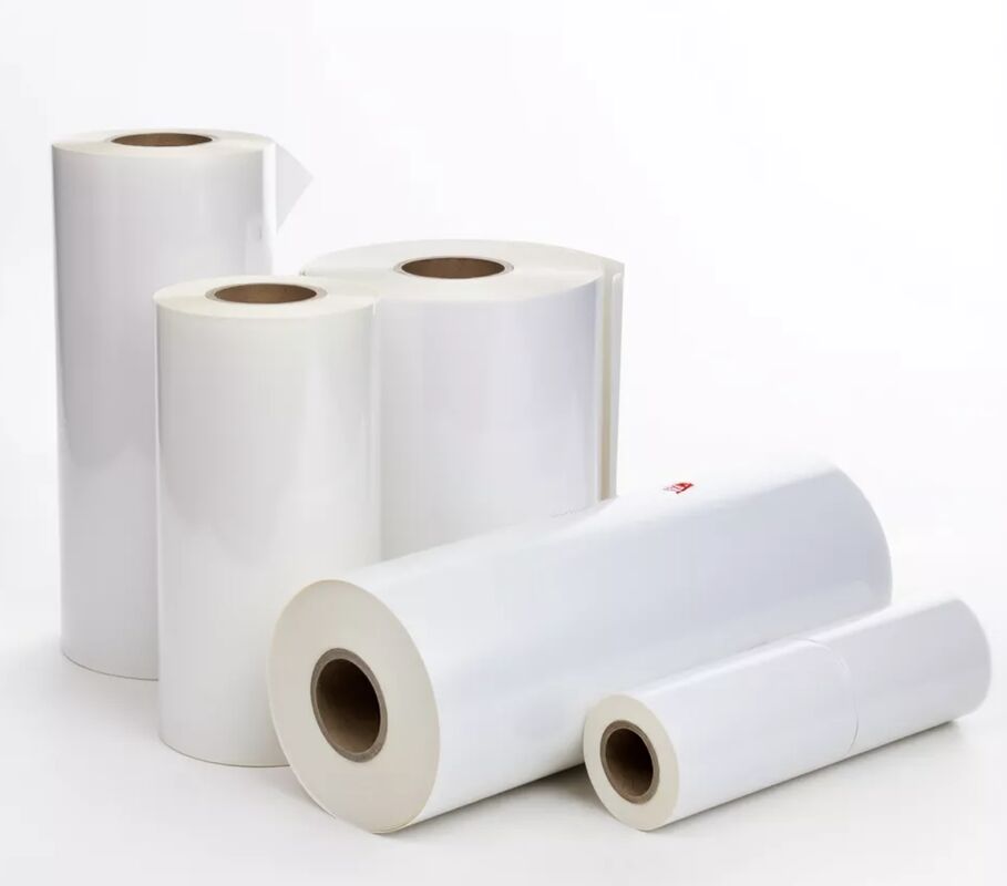 95-105 माइक्रोन मोटाई ग्लिटर लैमिनेशन फिल्म सजावटी पैकेजिंग के लिए कोरिया से 100% ईवीए चिपकने वाला और चमड़े की बनावट के साथ