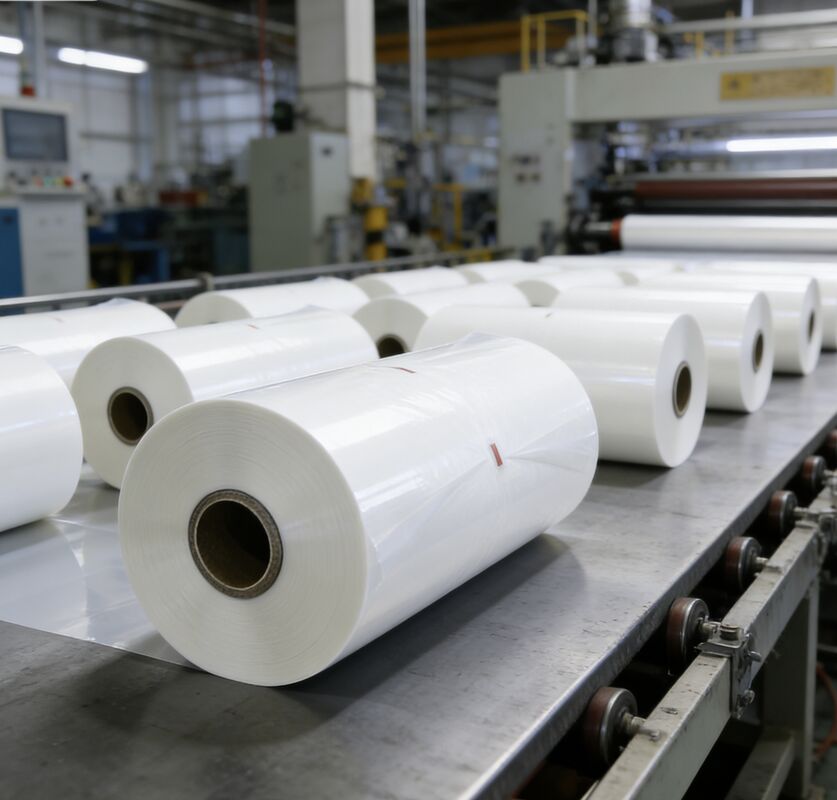 पैकेजिंग के लिए हीट-एक्टिवेटेड चिपकने वाला और चमकदार फिनिश के साथ नमी प्रतिरोधी पीईटी थर्मल लेमिनेशन फिल्म