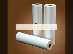 BOPP-सब्सट्रेट सॉफ्ट-टच कोल्ड लैमिनेटिंग फिल्म, माइक्रो-टेक्सचर्ड कोटिंग के साथ, स्पर्शनीय आराम बढ़ाने के लिए