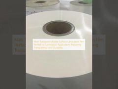 मैट ट्रांसपेरेंट मैट सरफेस लैमिनेशन फिल्म, लैमिनेशन अनुप्रयोगों के लिए बिल्कुल सही, जिसमें पारदर्शिता और स्थायित्व की आवश्यकता होती है