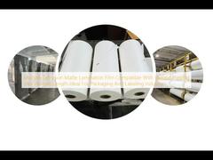 विभिन्न मुद्रण स्याही के साथ संगत मल्टीपल एक्सट्रूज़न मैट लैमिनेशन फिल्म, पैकेजिंग और लेबलिंग उद्योग के लिए आदर्श, परिवर्तनीय लंबाई